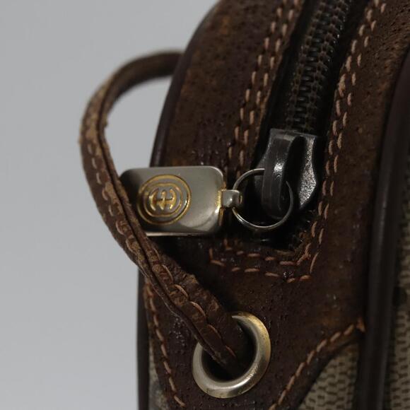 GUCCI GG Supreme Web Sherry Line Shoulder Bag Pvc Beige Red - Picture 15 of 16